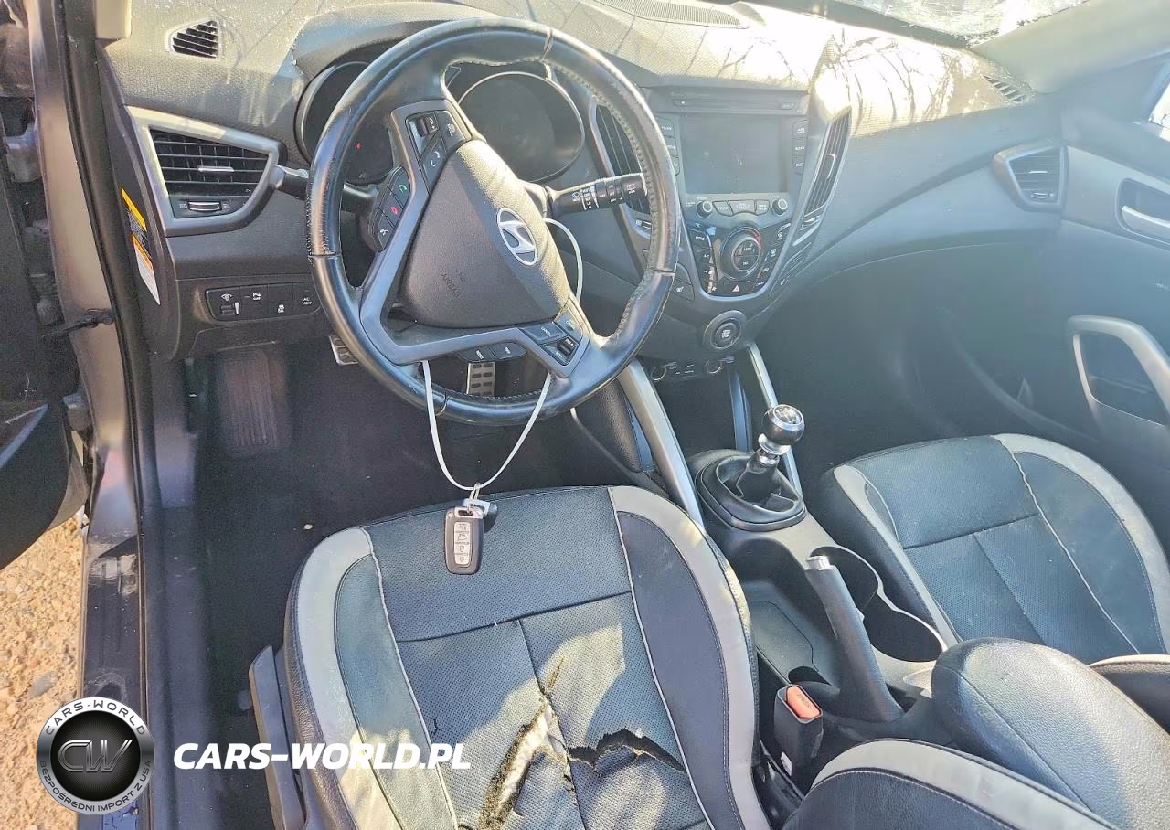 2015 Hyundai Veloster Turbo VIN:KMHTC6AE8FU243201 - 8