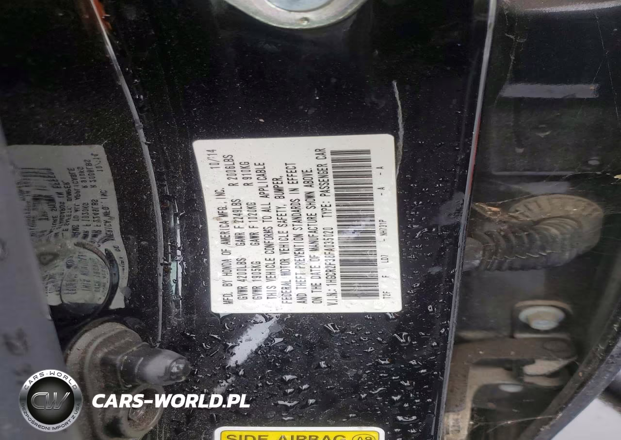 2015 Honda Accord Lx VIN:1HGCR2F38FA035020 - 12