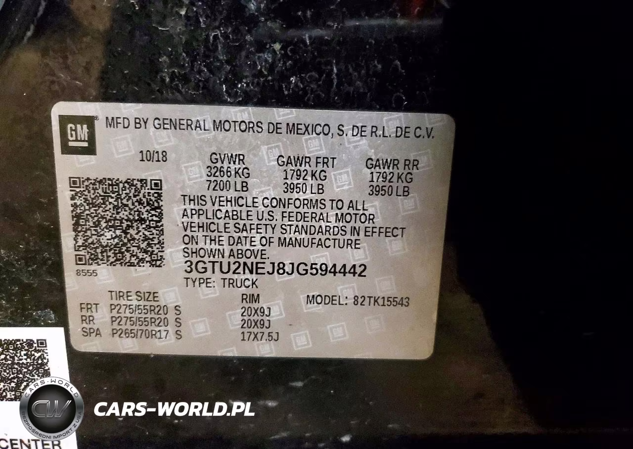 2018 GMC Sierra K1500 Slt VIN:3GTU2NEJ8JG594442 - 12