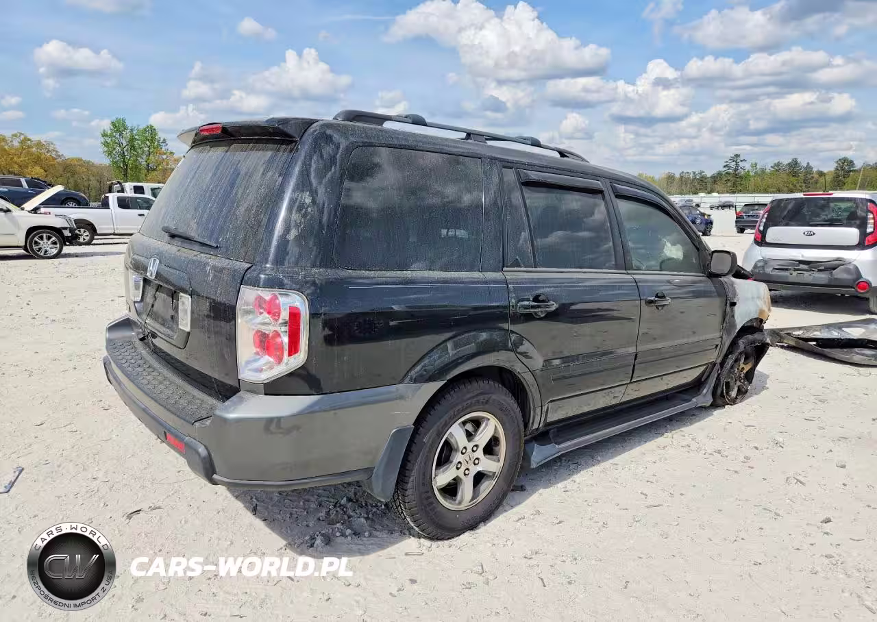 2007 Honda Pilot Ex VIN:5FNYF28417B036361 - 3