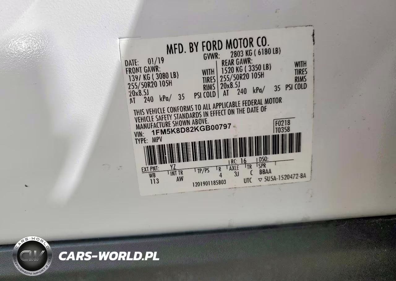 2019 Ford Explorer Xlt VIN:1FM5K8D82KGB00797 - 13