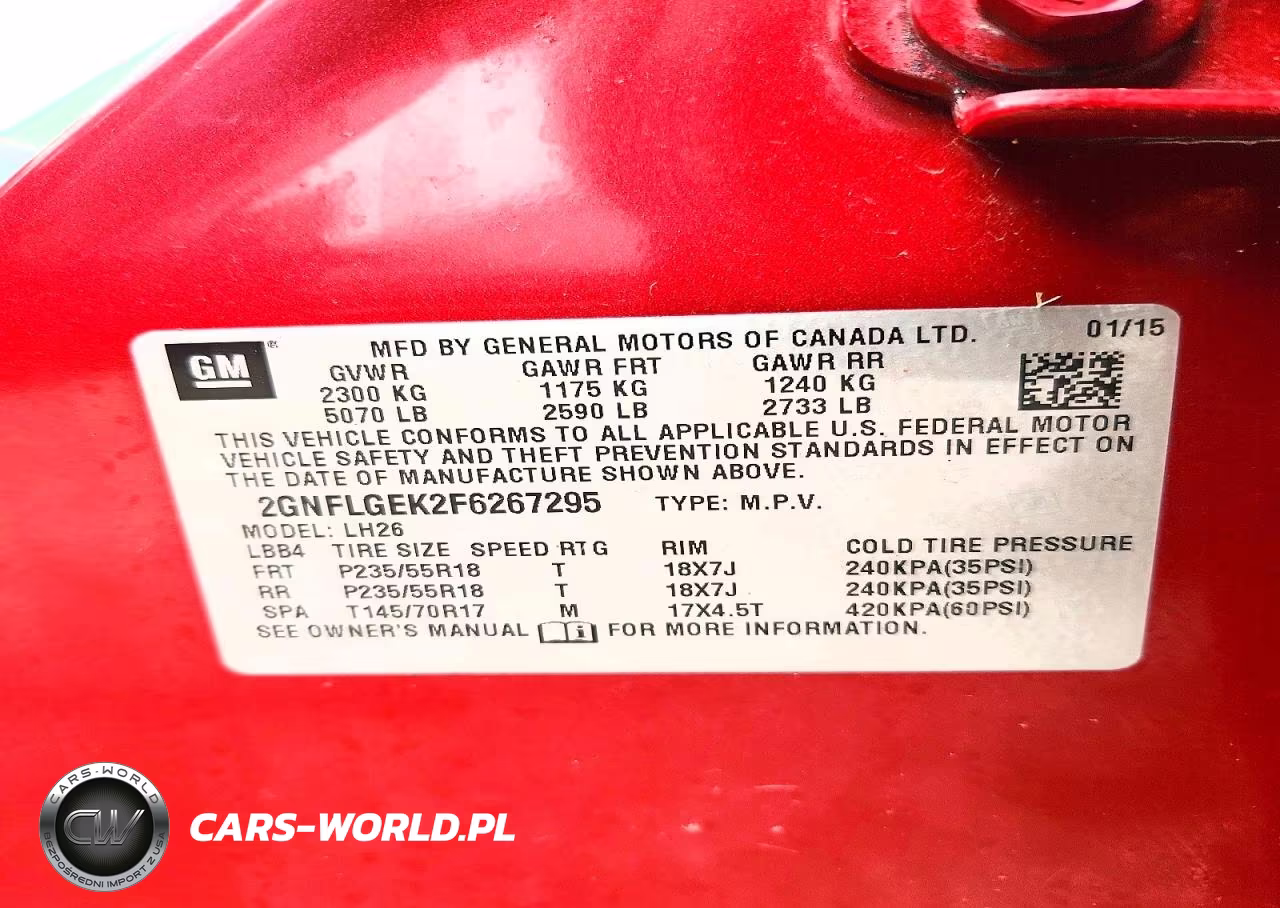 2015 Chevrolet Equinox Lt VIN:2GNFLGEK2F6267295 - 13