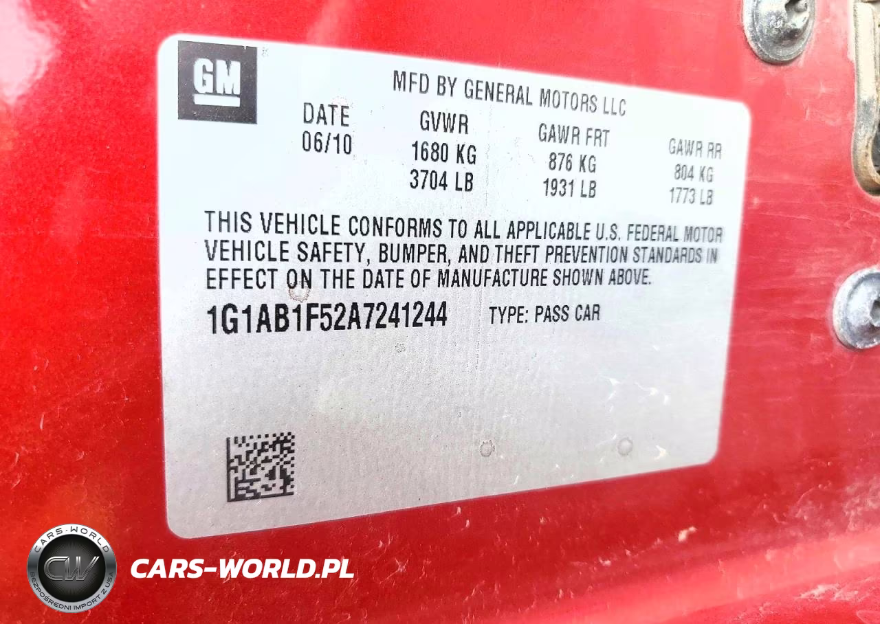 2010 Chevrolet Cobalt Ls VIN:1G1AB1F52A7241244 - 13