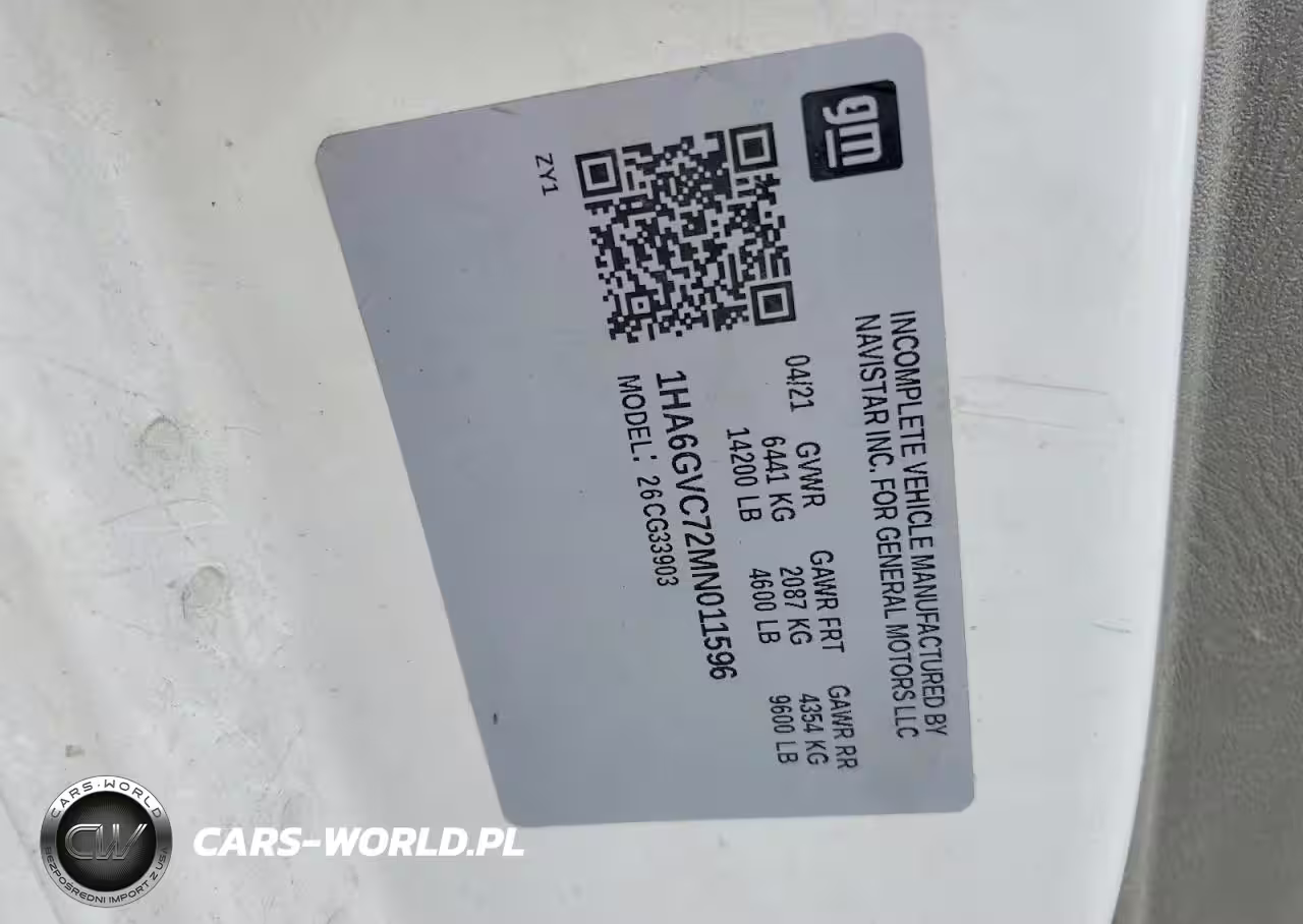 2021 Chevrolet Express G4500 VIN:1HA6GVC72MN011596 - 12