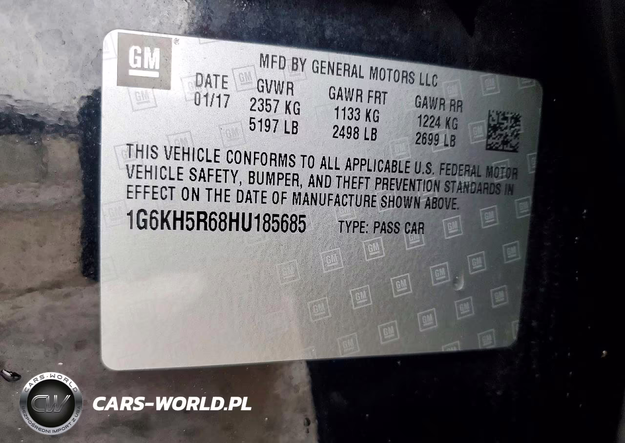 2017 Cadillac Ct6 Premium Luxury VIN:1G6KH5R68HU185685 - 12