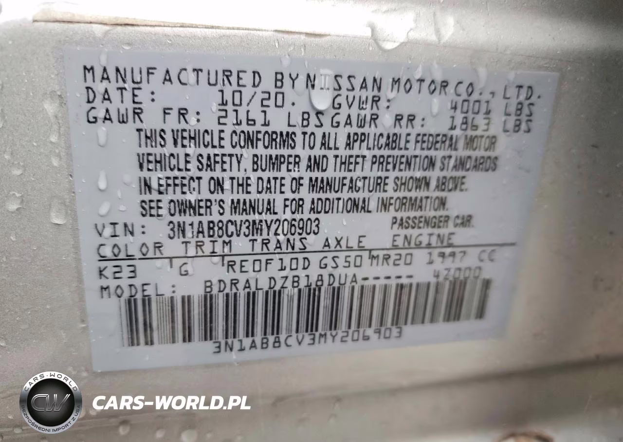 2021 Nissan Sentra Sv VIN:3N1AB8CV3MY206903 - 12