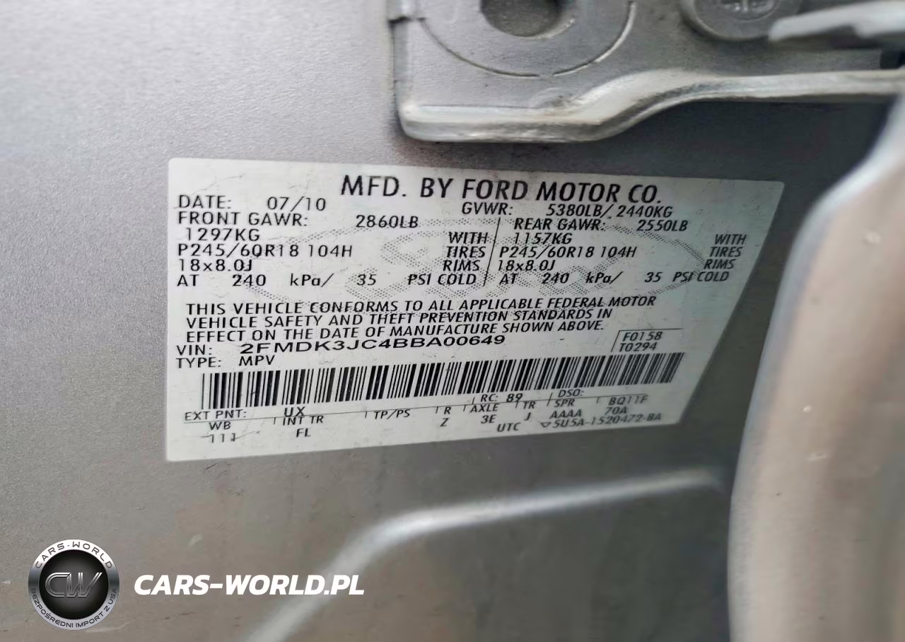 2011 Ford Edge Sel VIN:2FMDK3JC4BBA00649 - 13