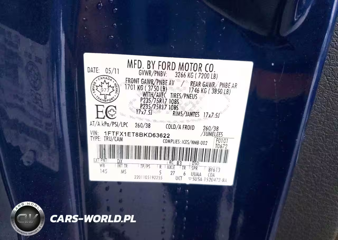 2011 Ford F150 Super Cab VIN:1FTFX1ET8BKD63622 - 12