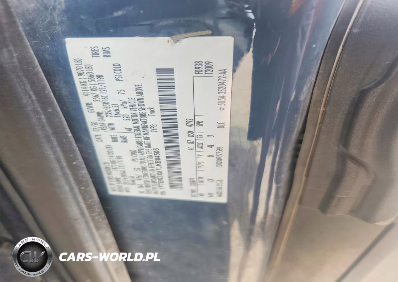 2020 Ford Transit 250 Delivery Van VIN:1FTBR3X87LKB04506 - 13