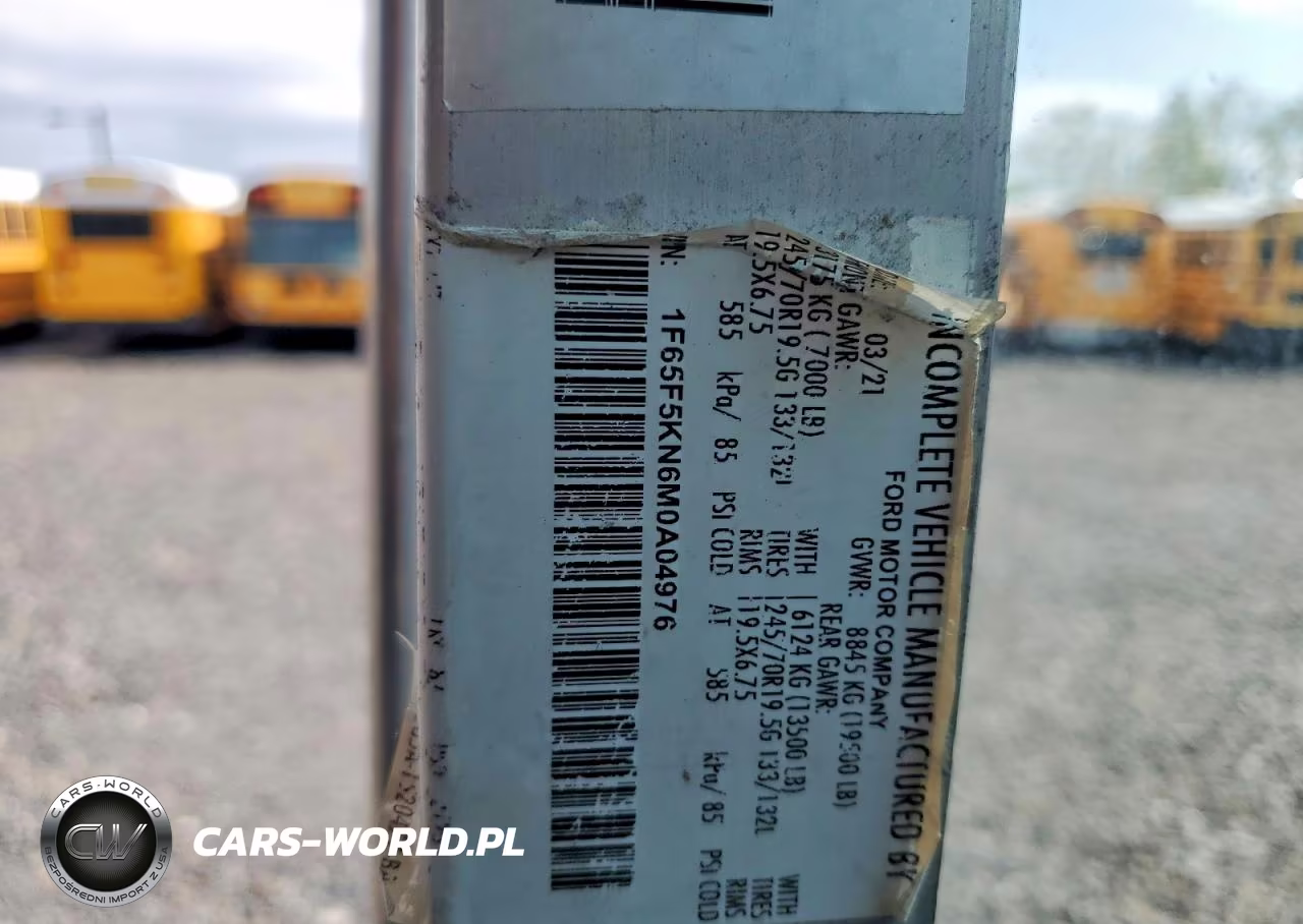 2021 Ford F59 Delivery Truck VIN:1F65F5KN6M0A04976 - 12