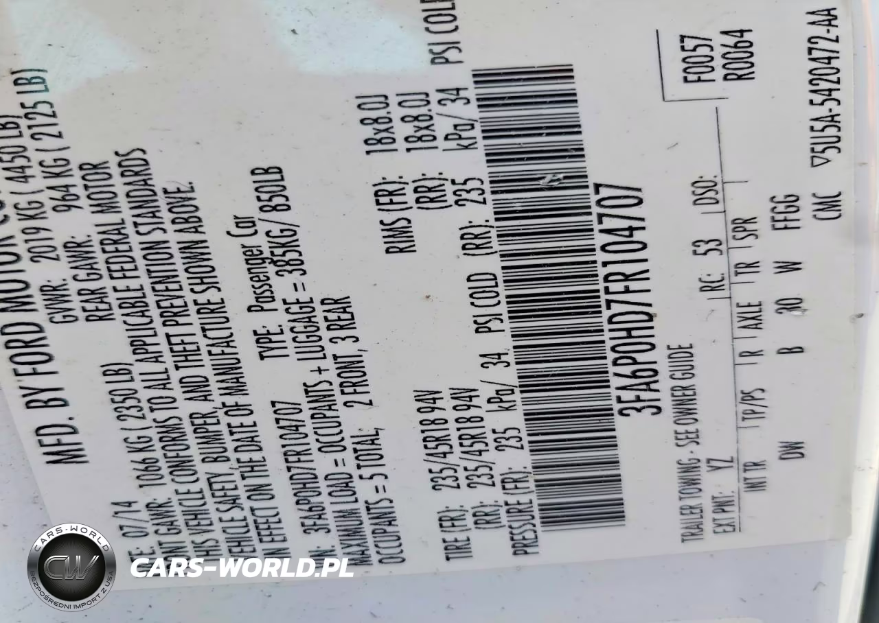 2015 Ford Fusion Se VIN:3FA6P0HD7FR104707 - 12