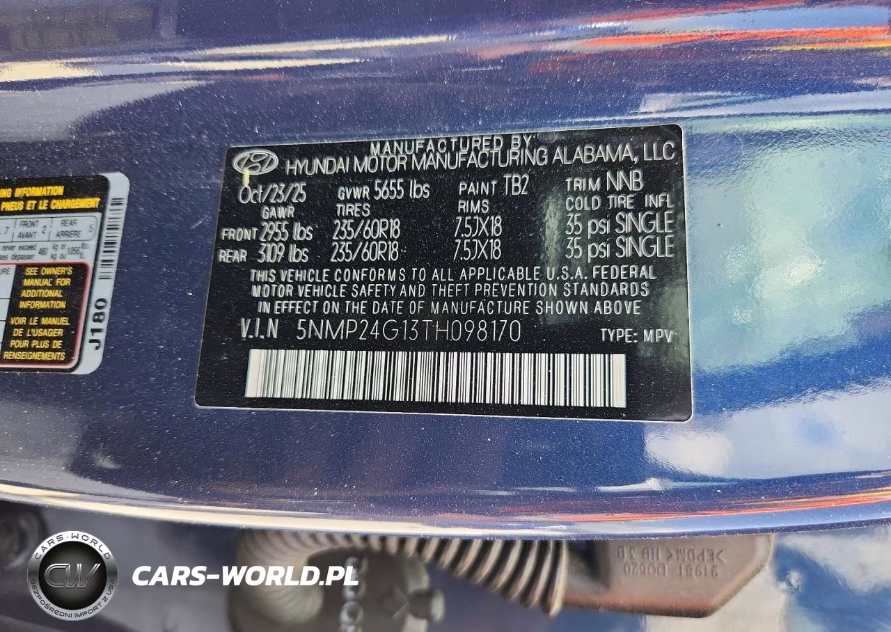 2026 Hyundai Santa Fe Hybrid Sel VIN:5NMP24G13TH098170 - 14