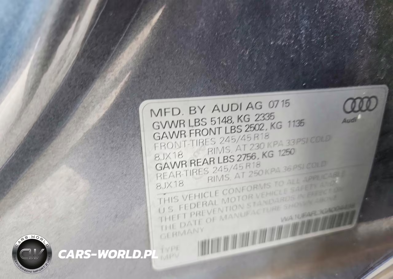 2016 Audi A4 Allroad Premium Plus VIN:WA1UFAFL3GA004498 - 13