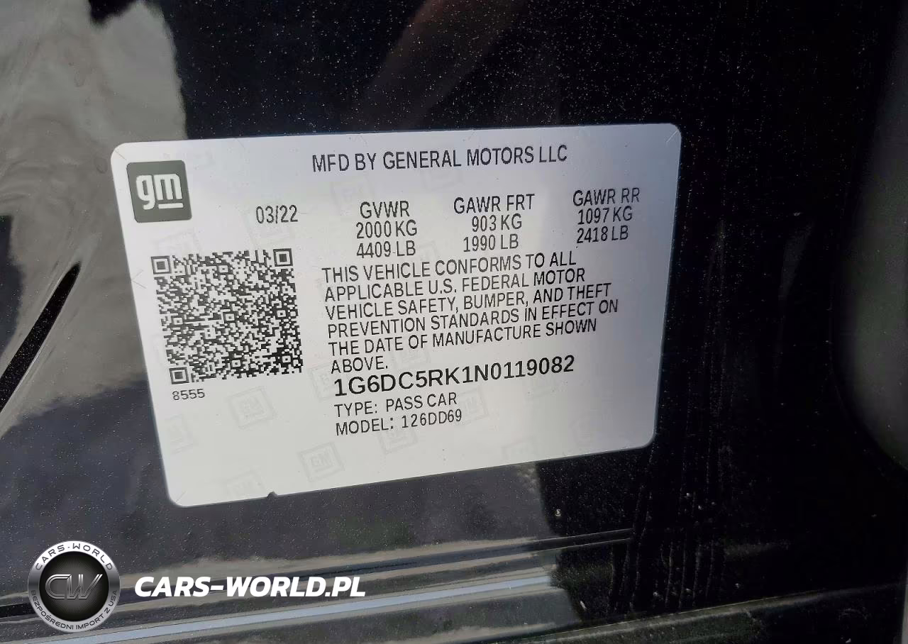 2022 Cadillac Ct4 Sport VIN:1G6DC5RK1N0119082 - 12