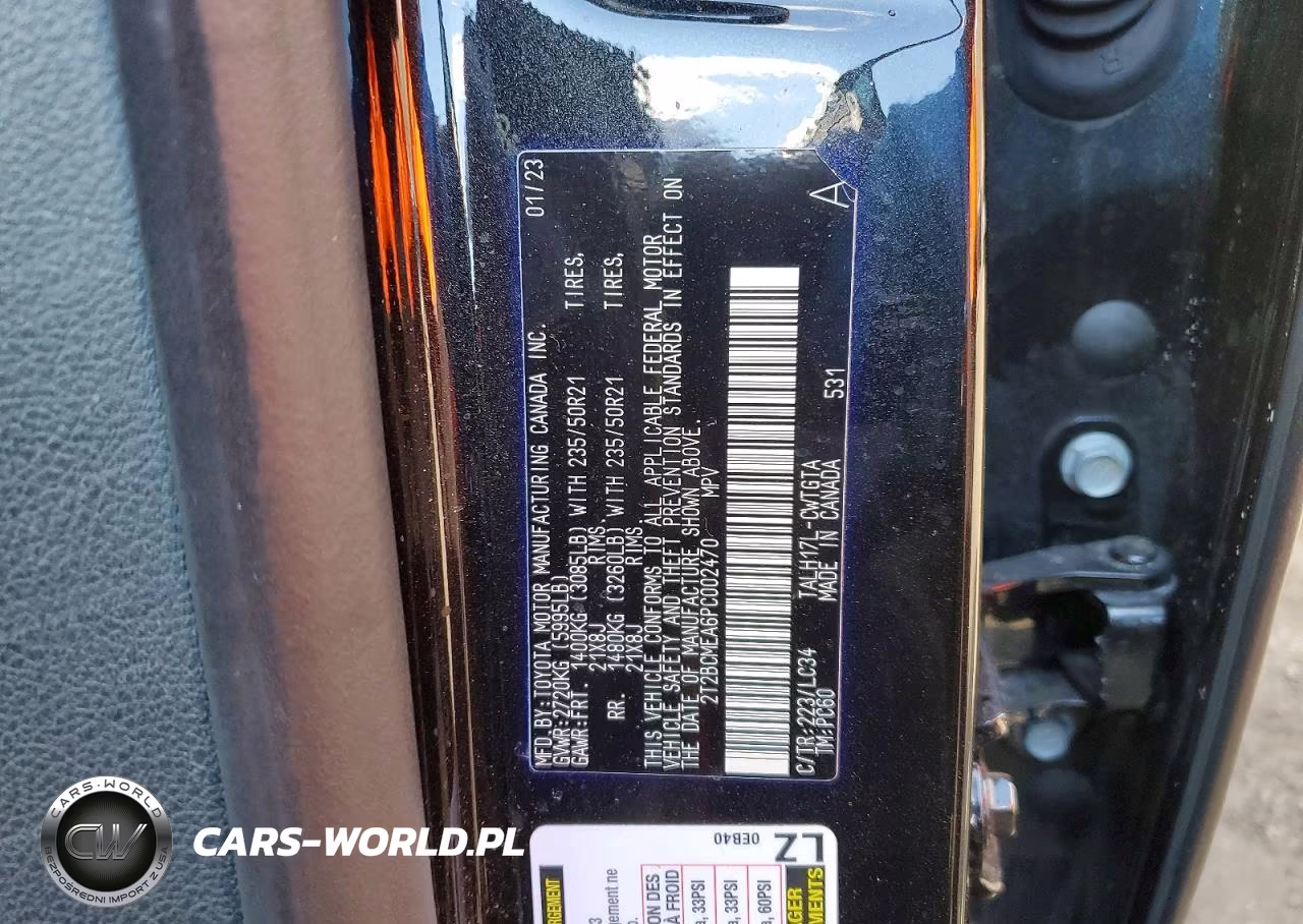 2023 Lexus Rx 500H F Sport Performance VIN:2T2BCMEA6PC002470 - 14