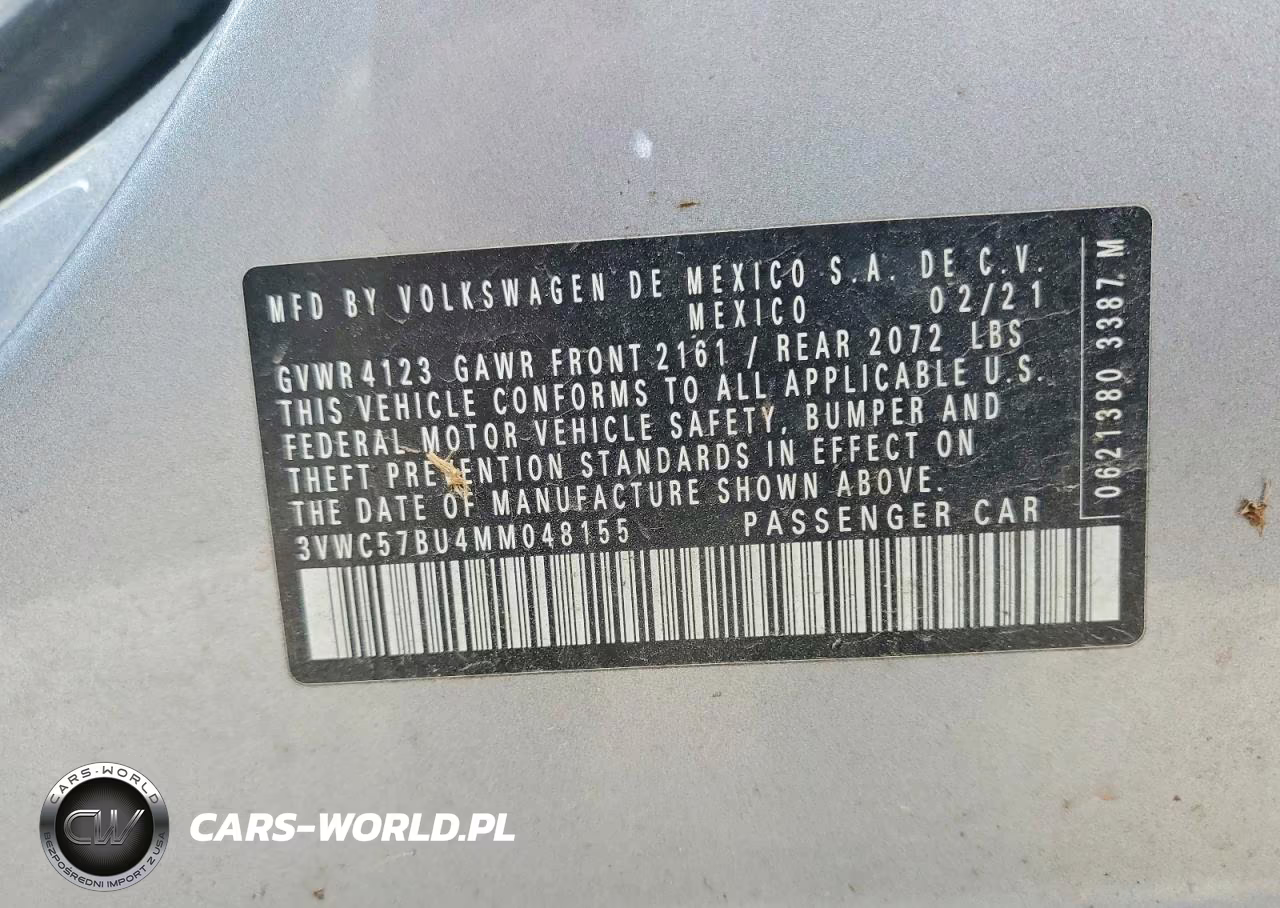 2021 Volkswagen Jetta S VIN:3VWC57BU4MM048155 - 12