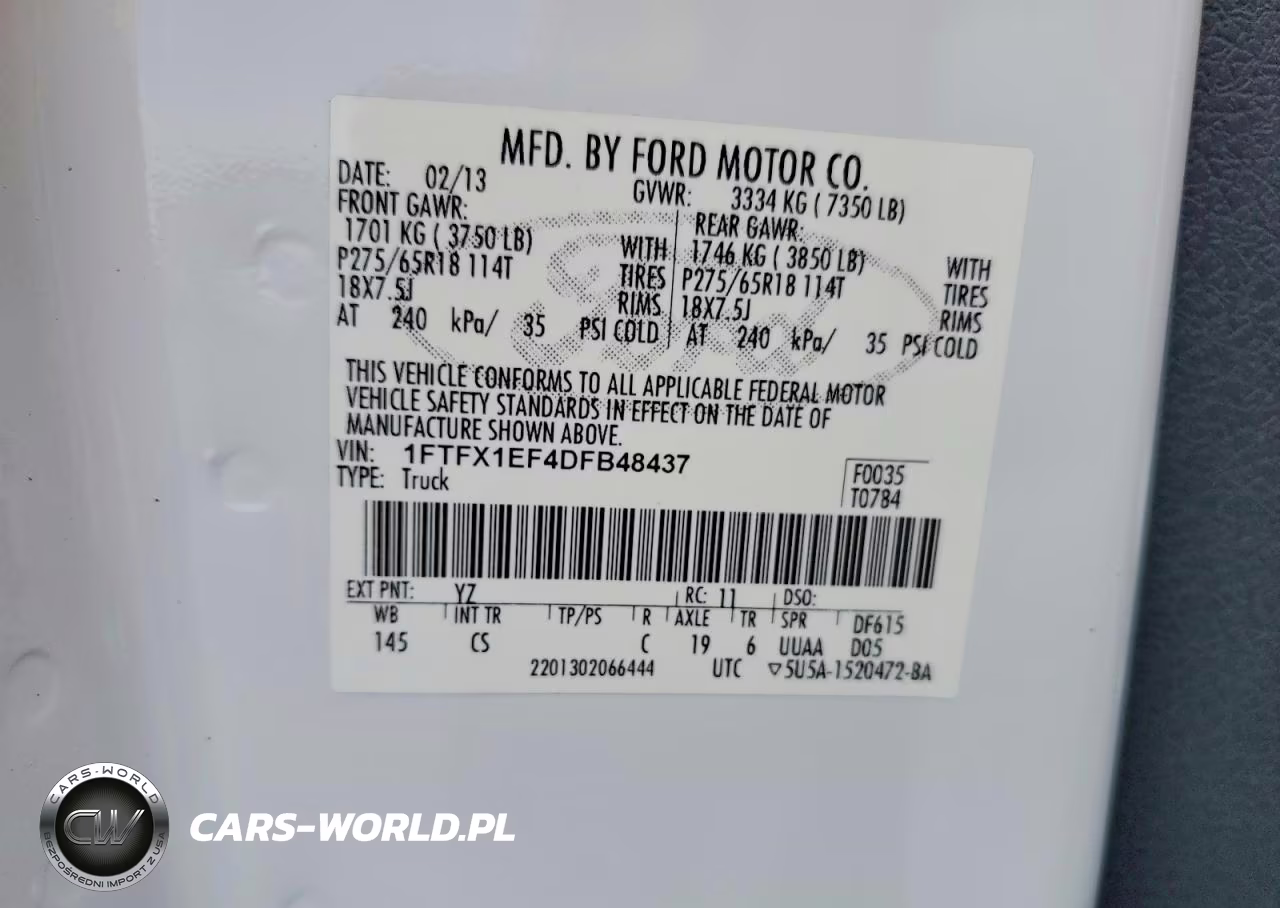 2013 Ford F150 Super Cab VIN:1FTFX1EF4DFB48437 - 13