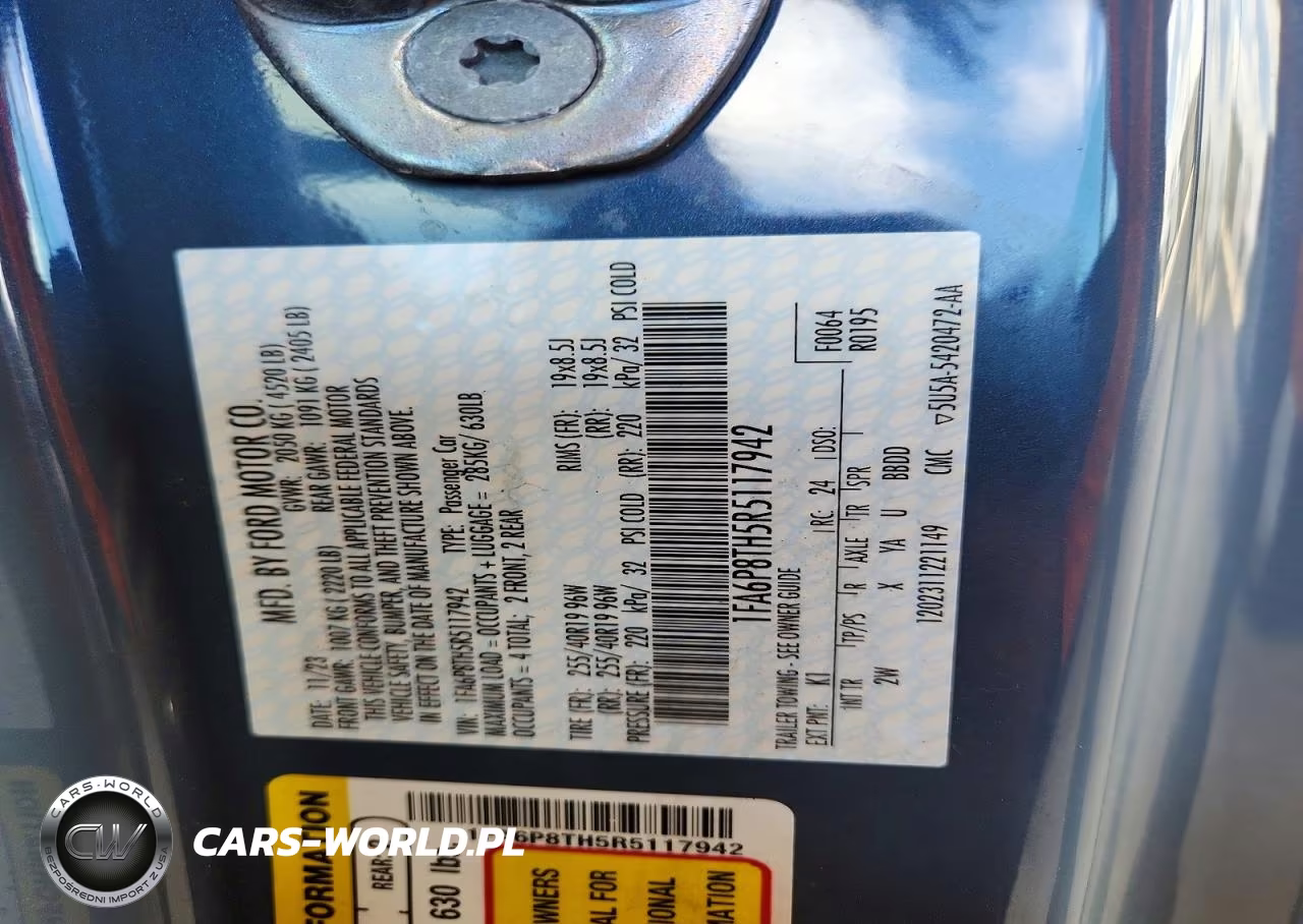 2024 Ford Mustang VIN:1FA6P8TH5R5117942 - 12