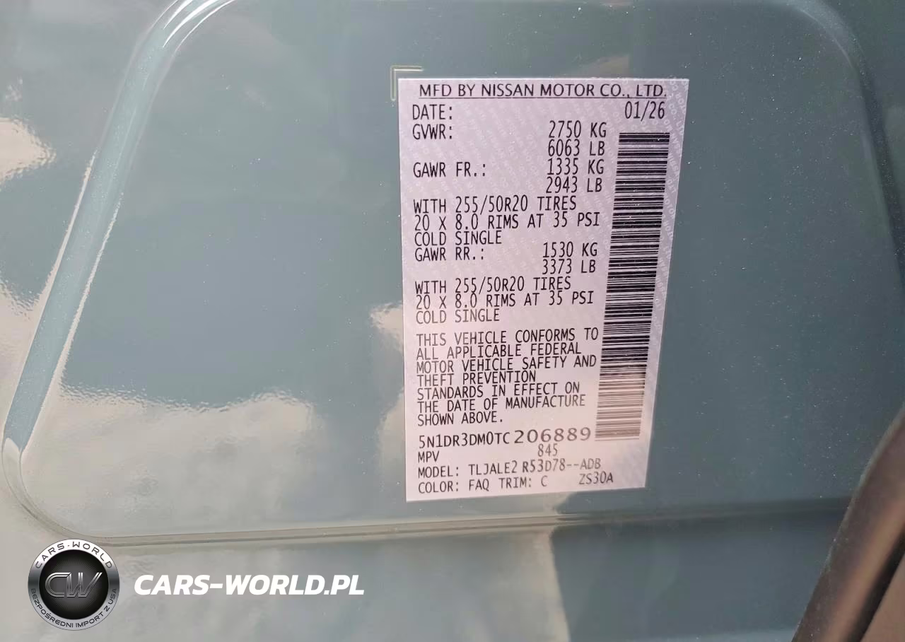 2026 Nissan Pathfinder Platinum VIN:5N1DR3DM0TC206889 - 13