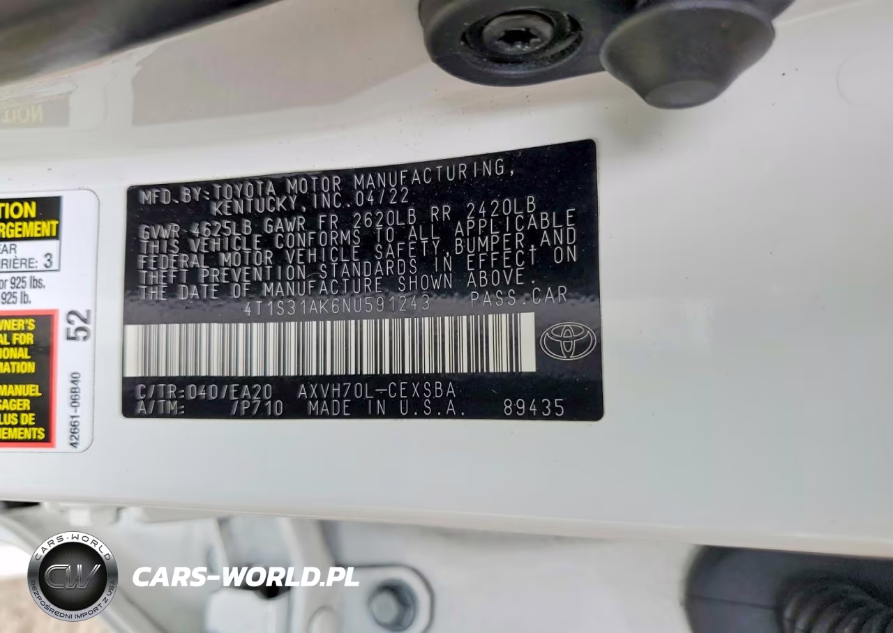 2022 Toyota Camry Hybrid Se VIN:4T1S31AK6NU591243 - 12