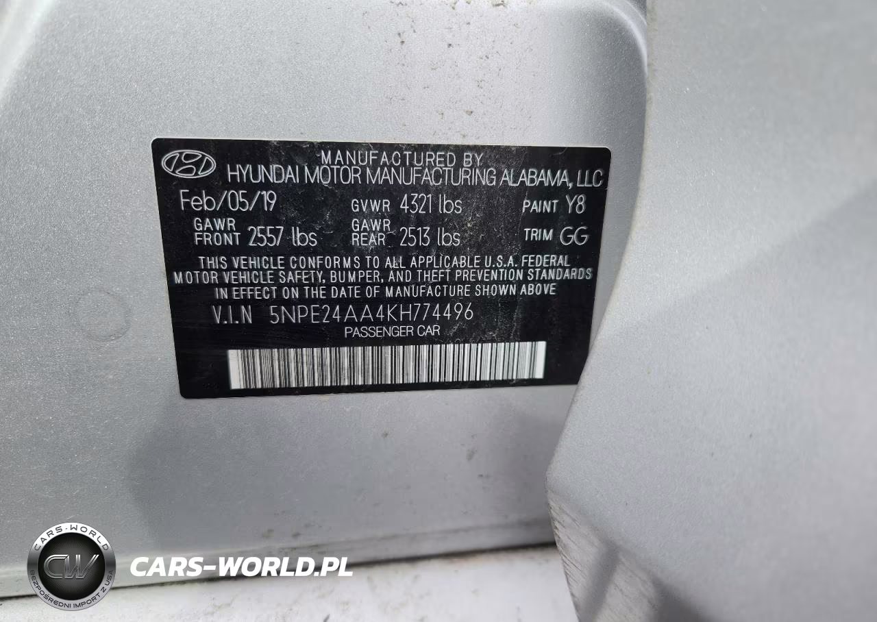 2019 Hyundai Sonata Eco VIN:5NPE24AA4KH774496 - 12