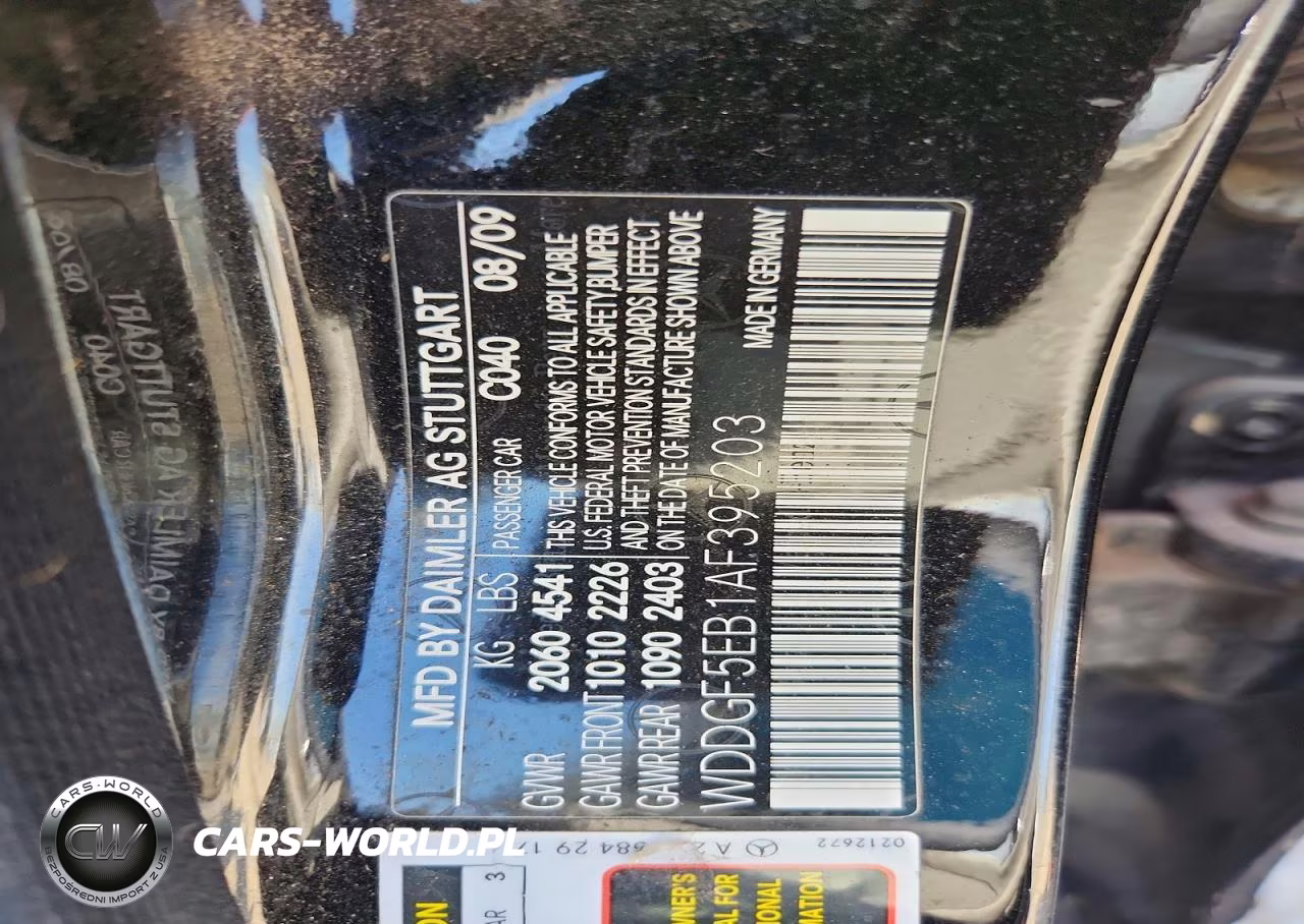 2010 Mercedes-Benz C 300 VIN:WDDGF5EB1AF395203 - 12