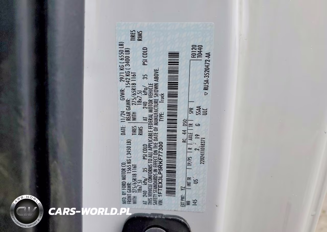 2024 Ford F150 Xlt VIN:1FTEX3LP5RKF77300 - 13