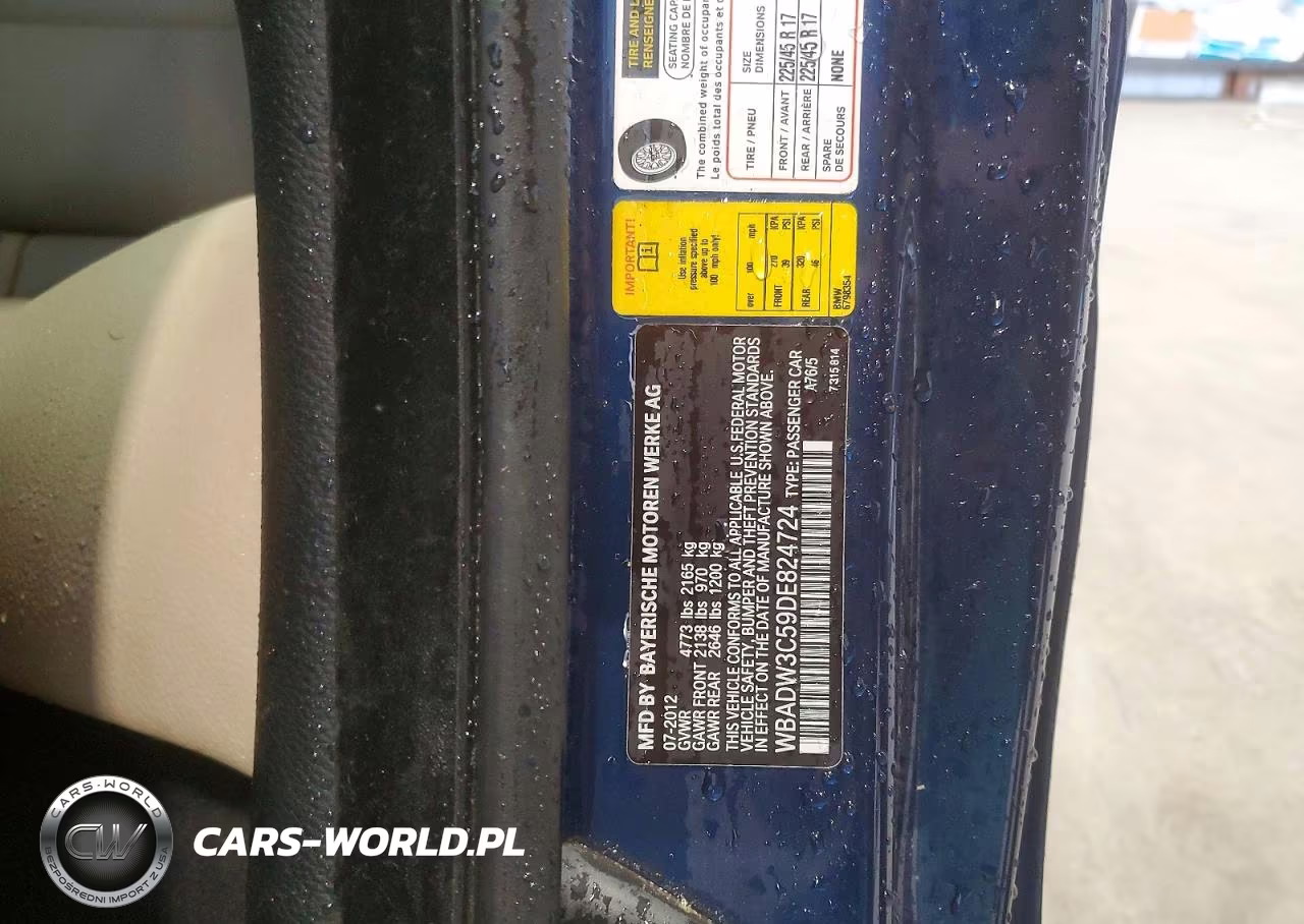 2013 BMW 328 I VIN:WBADW3C59DE824724 - 12