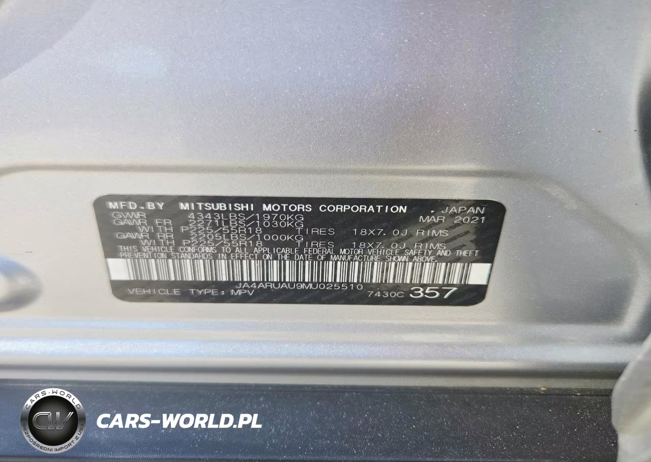 2021 Mitsubishi Outlander Sport Es VIN:JA4ARUAU9MU025510 - 14