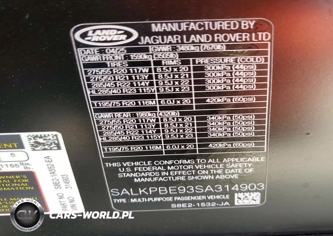 2025 Land Rover Range Rover Se VIN:SALKPBE93SA314903 - 13