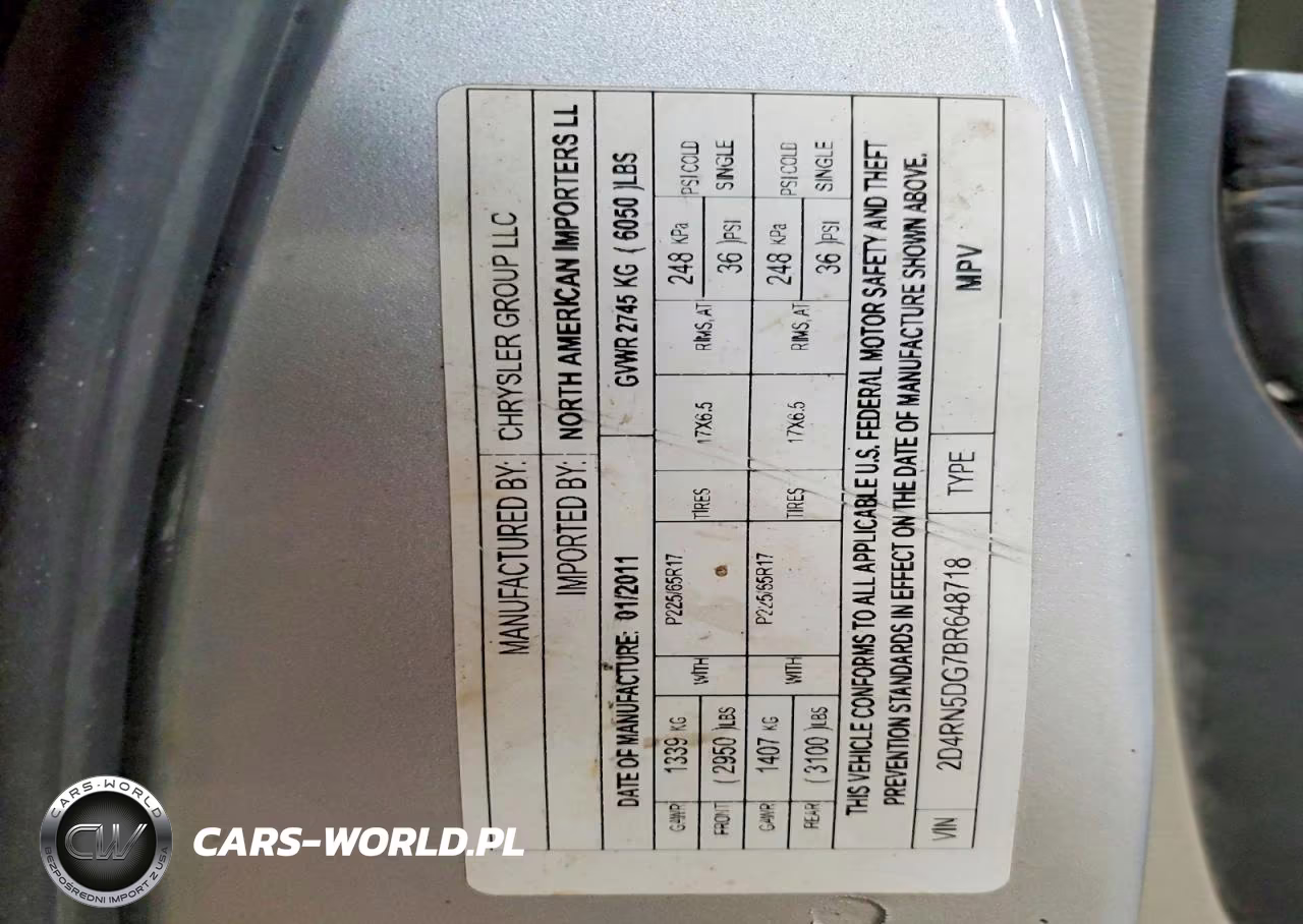 2011 Dodge Grand Caravan Crew VIN:2D4RN5DG7BR648718 - 13