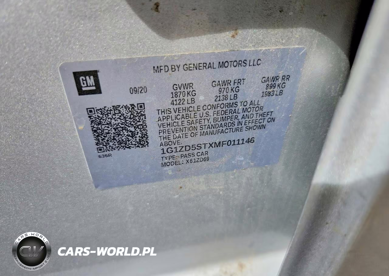 2021 Chevrolet Malibu Lt VIN:1G1ZD5STXMF011146 - 12