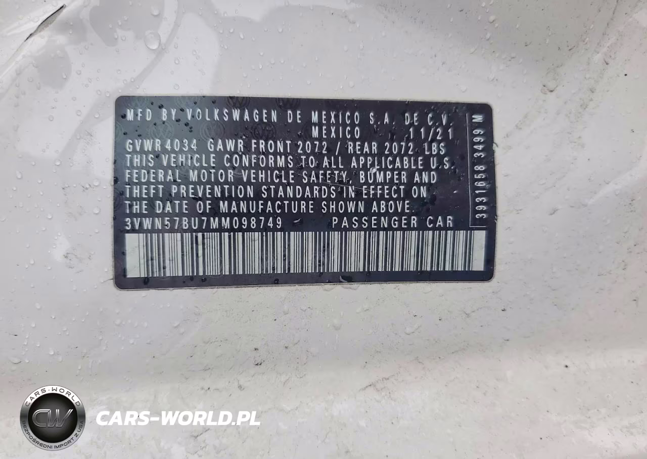2021 Volkswagen Jetta S VIN:3VWN57BU7MM098749 - 12