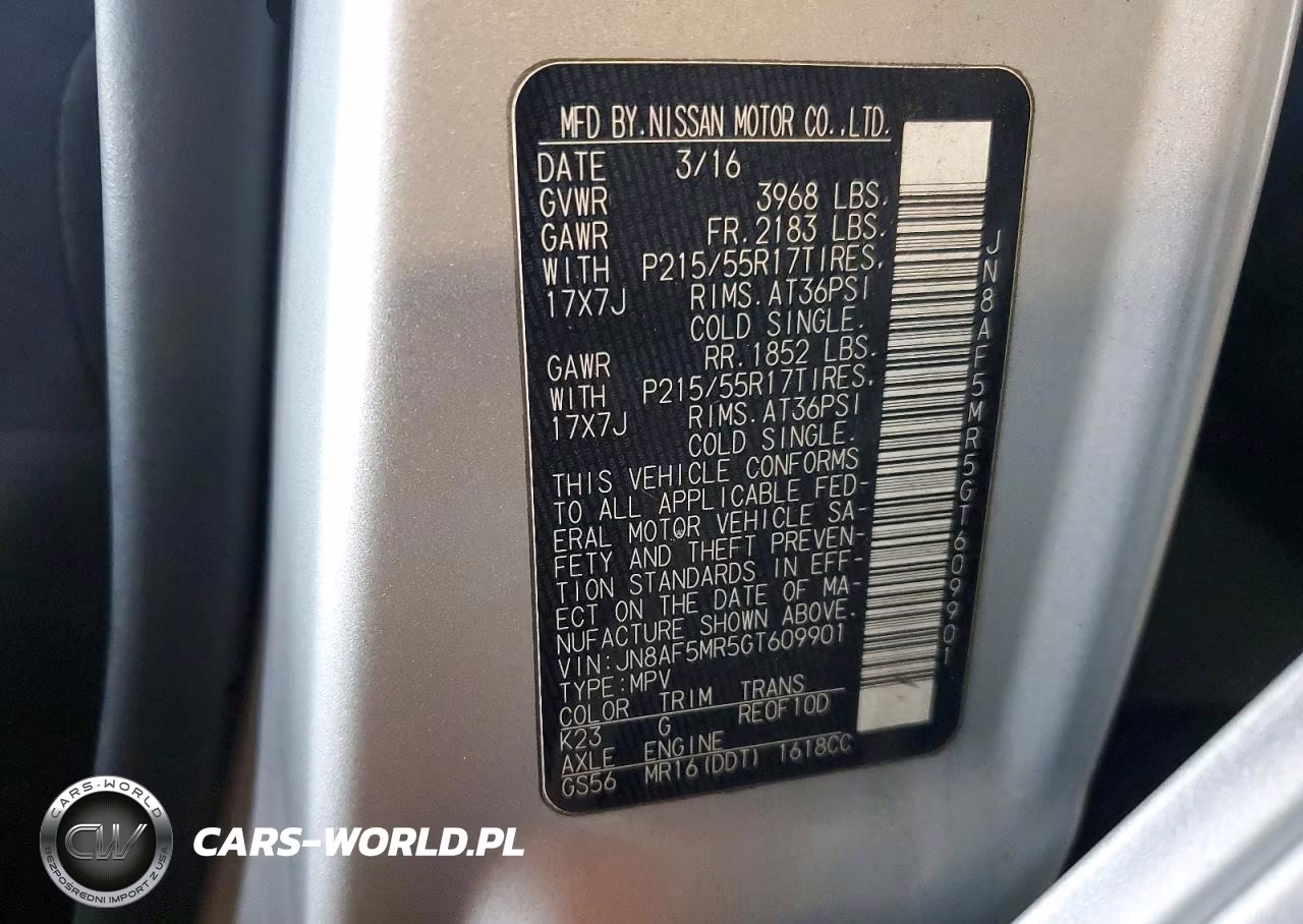 2016 Nissan Juke S VIN:JN8AF5MR5GT609901 - 12