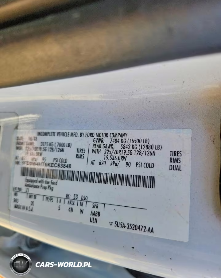 2019 Ford F450 Super Duty VIN:1FD0W4HT6KEC83848 - 12