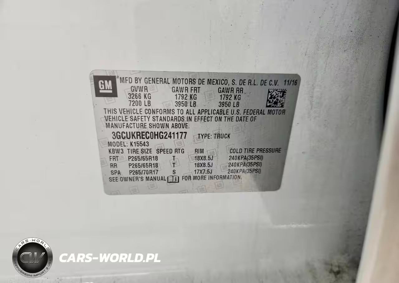 2017 Chevrolet Silverado K1500 Lt VIN:3GCUKREC0HG241177 - 12
