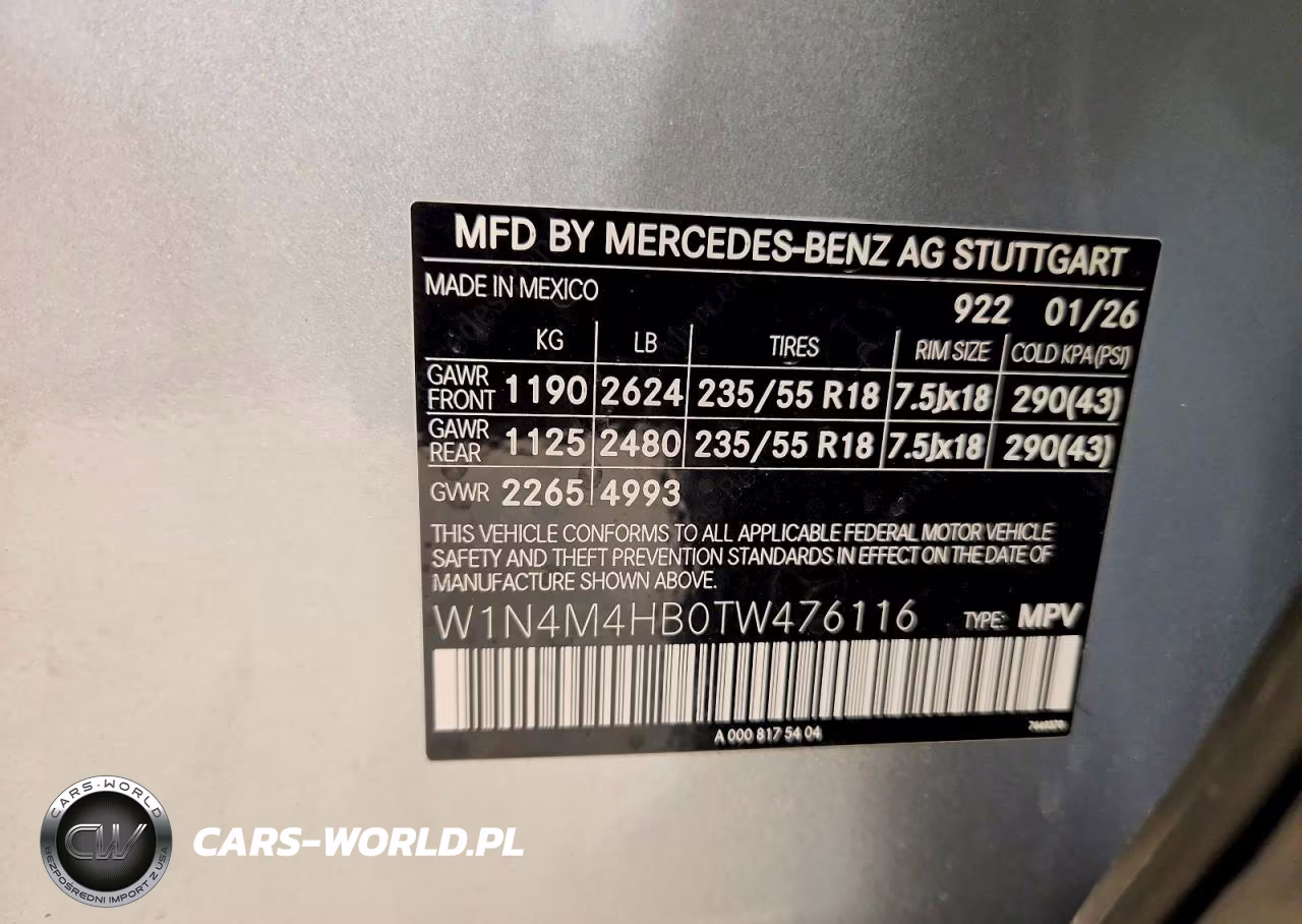 2026 Mercedes-Benz Glb 250 4Matic VIN:W1N4M4HB0TW476116 - 13