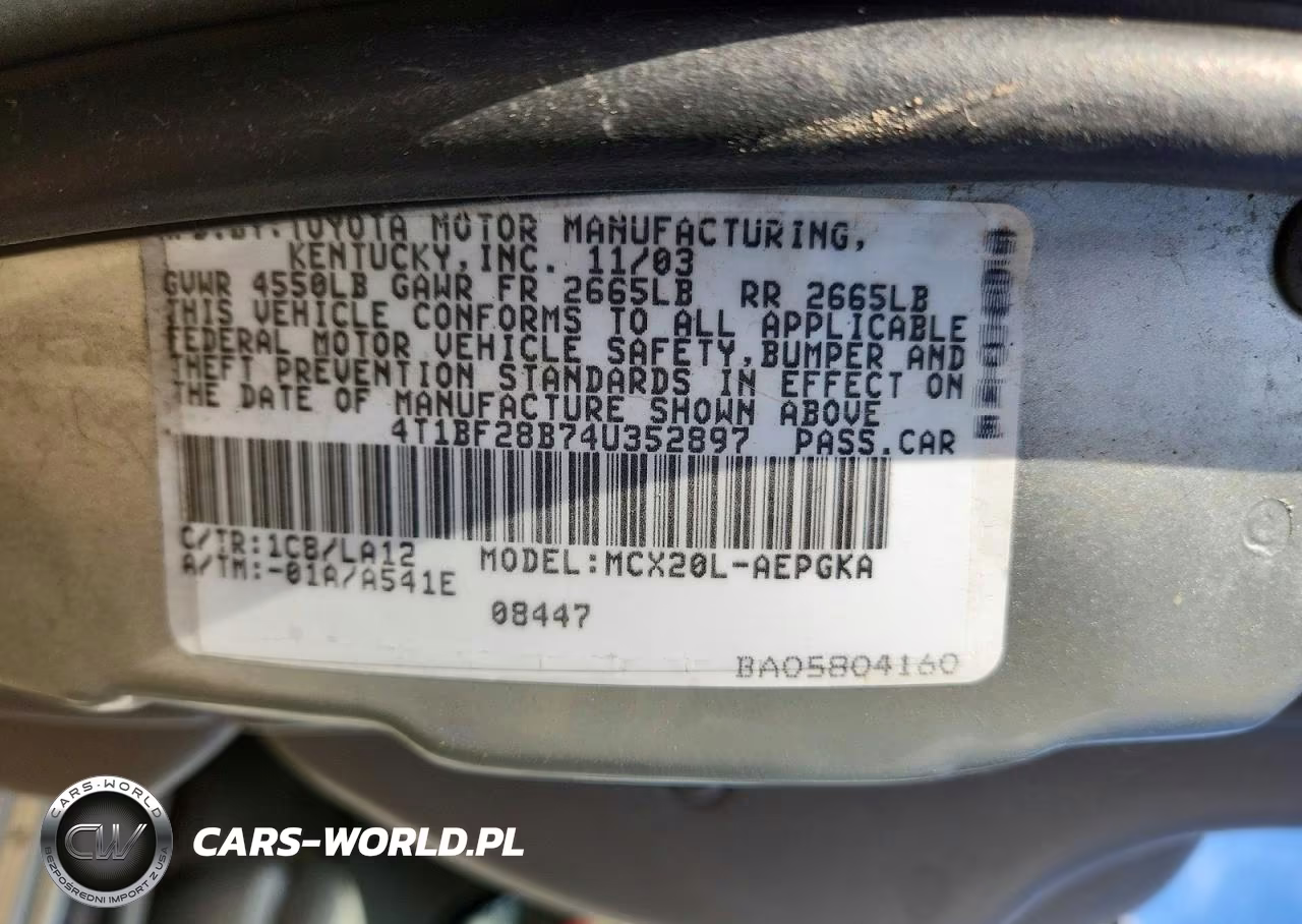 2004 Toyota Avalon Xls VIN:4T1BF28B74U352897 - 13