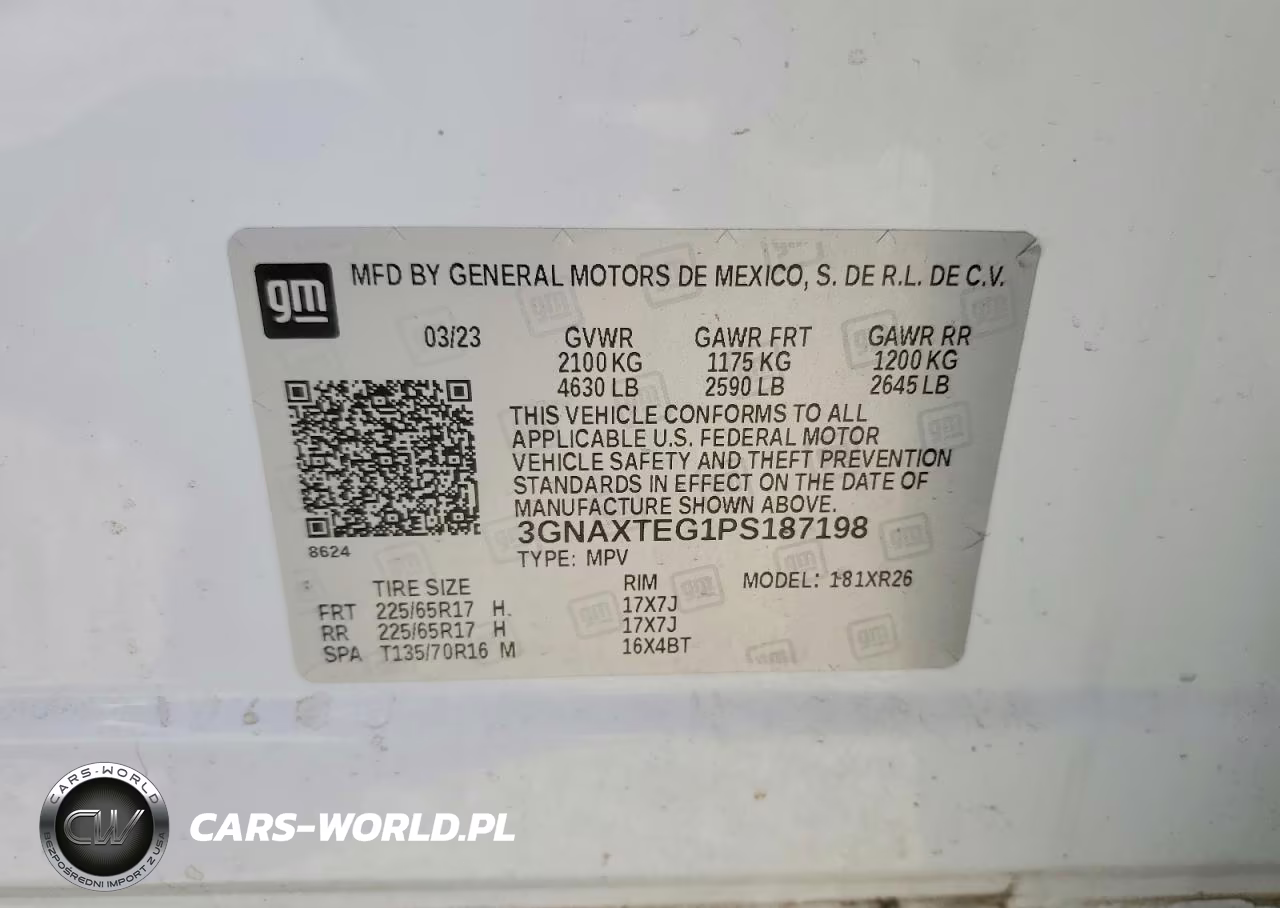 2023 Chevrolet Equinox Lt VIN:3GNAXTEG1PS187198 - 14