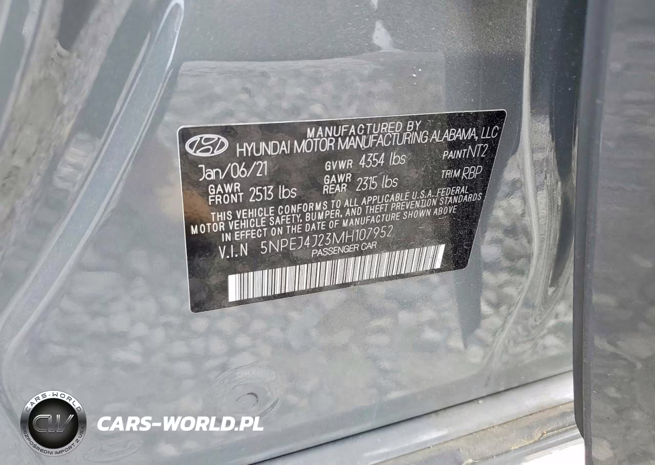 2021 Hyundai Sonata Sel Plus VIN:5NPEJ4J23MH107952 - 12