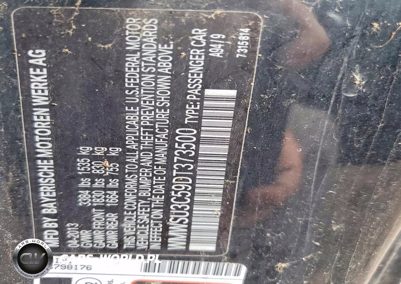 2013 Mini Cooper VIN:WMWSU3C59DT373500 - 12