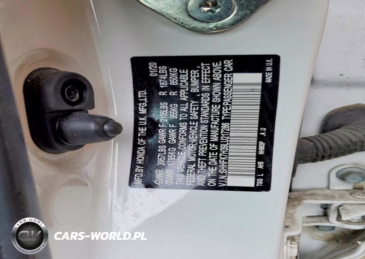 2020 Honda Civic Lx VIN:SHHFK7H39LU217286 - 12