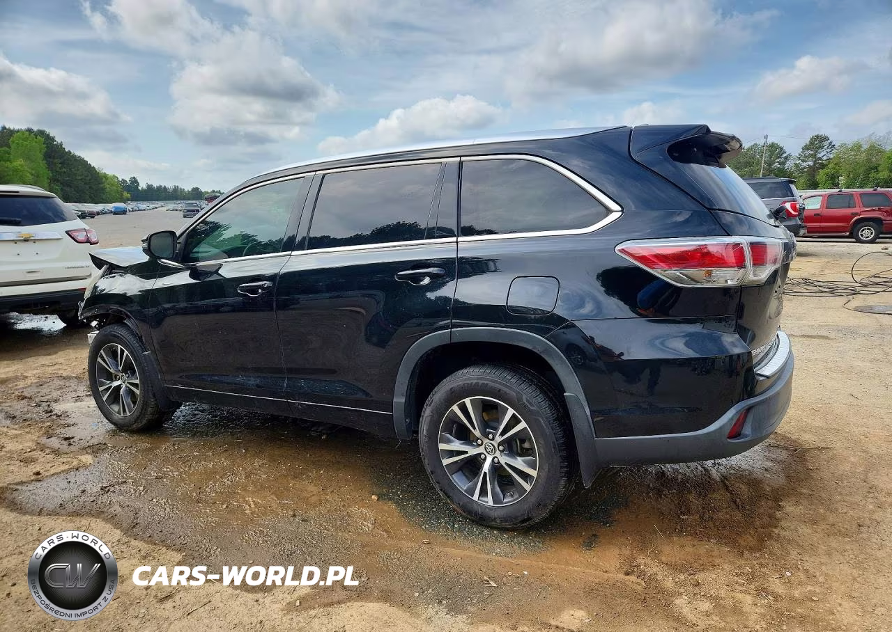 2016 Toyota Highlander Xle VIN:5TDKKRFH0GS500705 - 2