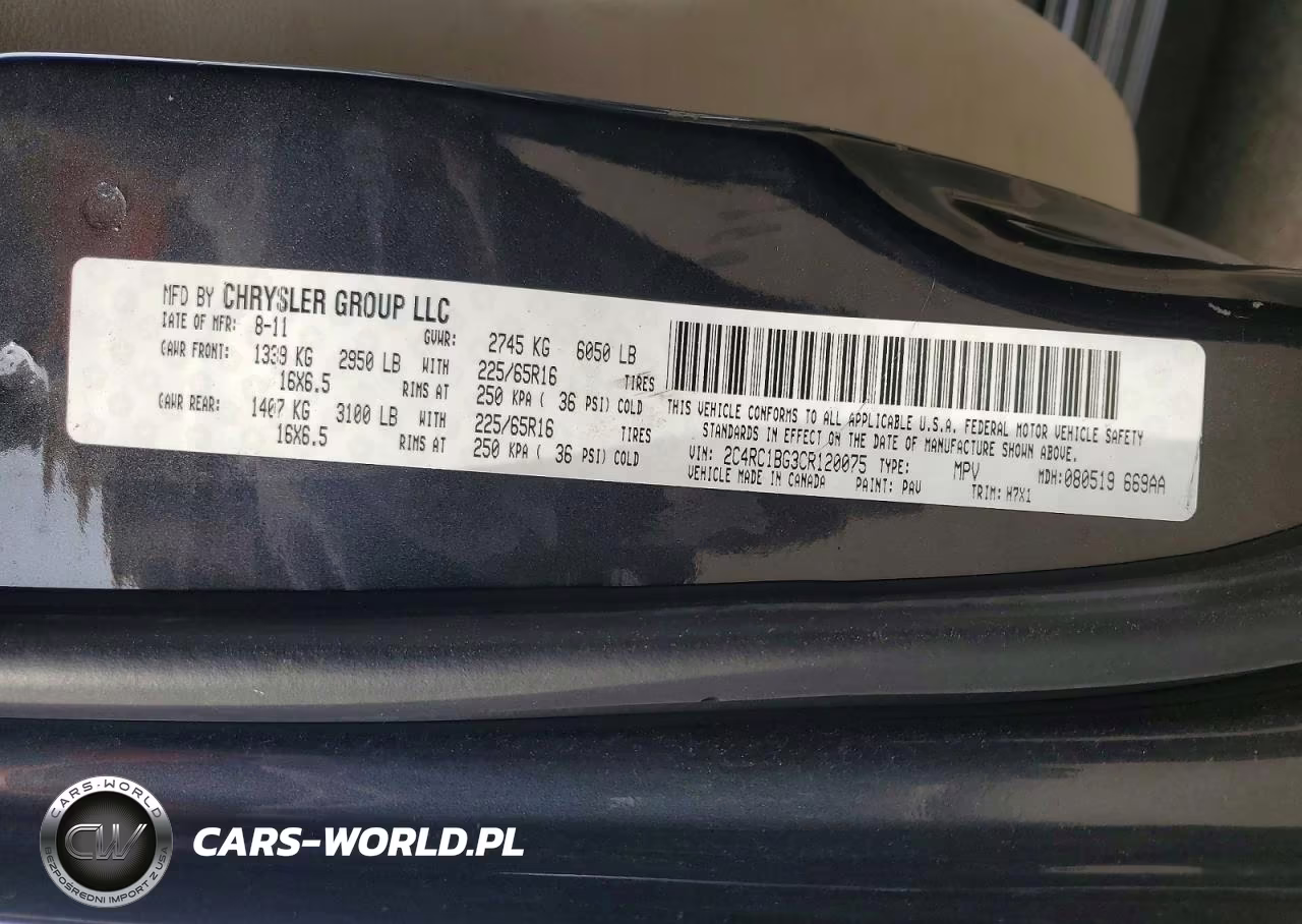 2012 Chrysler Town & Country Touring VIN:2C4RC1BG3CR120075 - 13