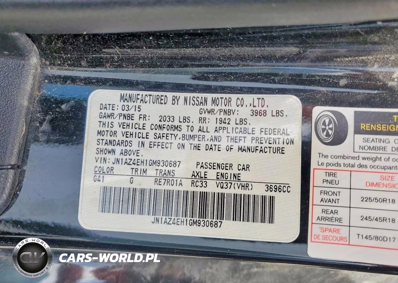 2016 Nissan 370Z Base VIN:JN1AZ4EH1GM930687 - 13