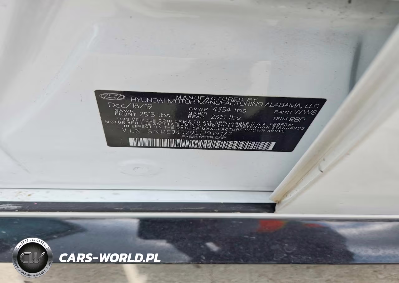 2020 Hyundai Sonata Sel Plus VIN:5NPEJ4J29LH019177 - 12