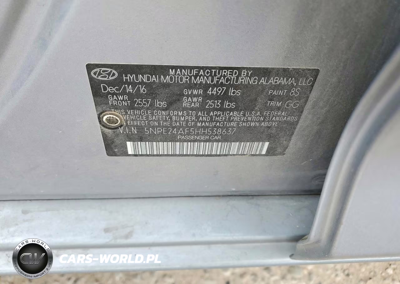2017 Hyundai Sonata Se VIN:5NPE24AF5HH538637 - 12