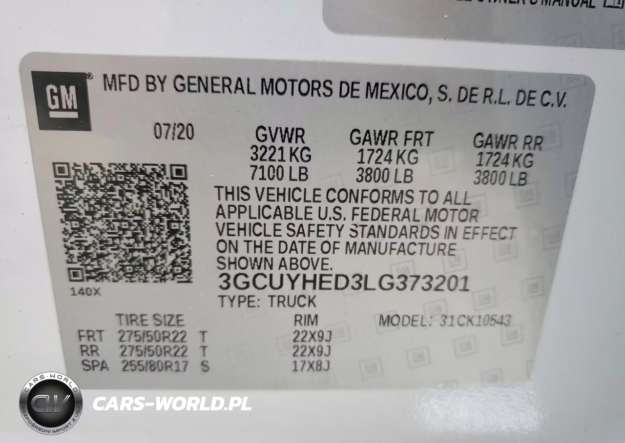 2020 Chevrolet Silverado K1500 High Country VIN:3GCUYHED3LG373201 - 12