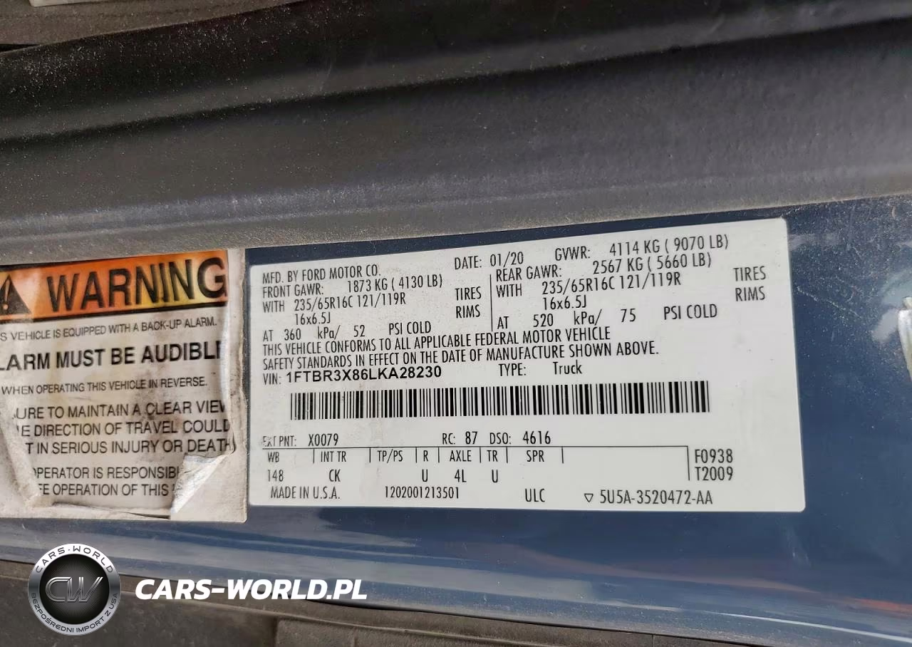 2020 Ford Transit 250 Delivery Van VIN:1FTBR3X86LKA28230 - 13