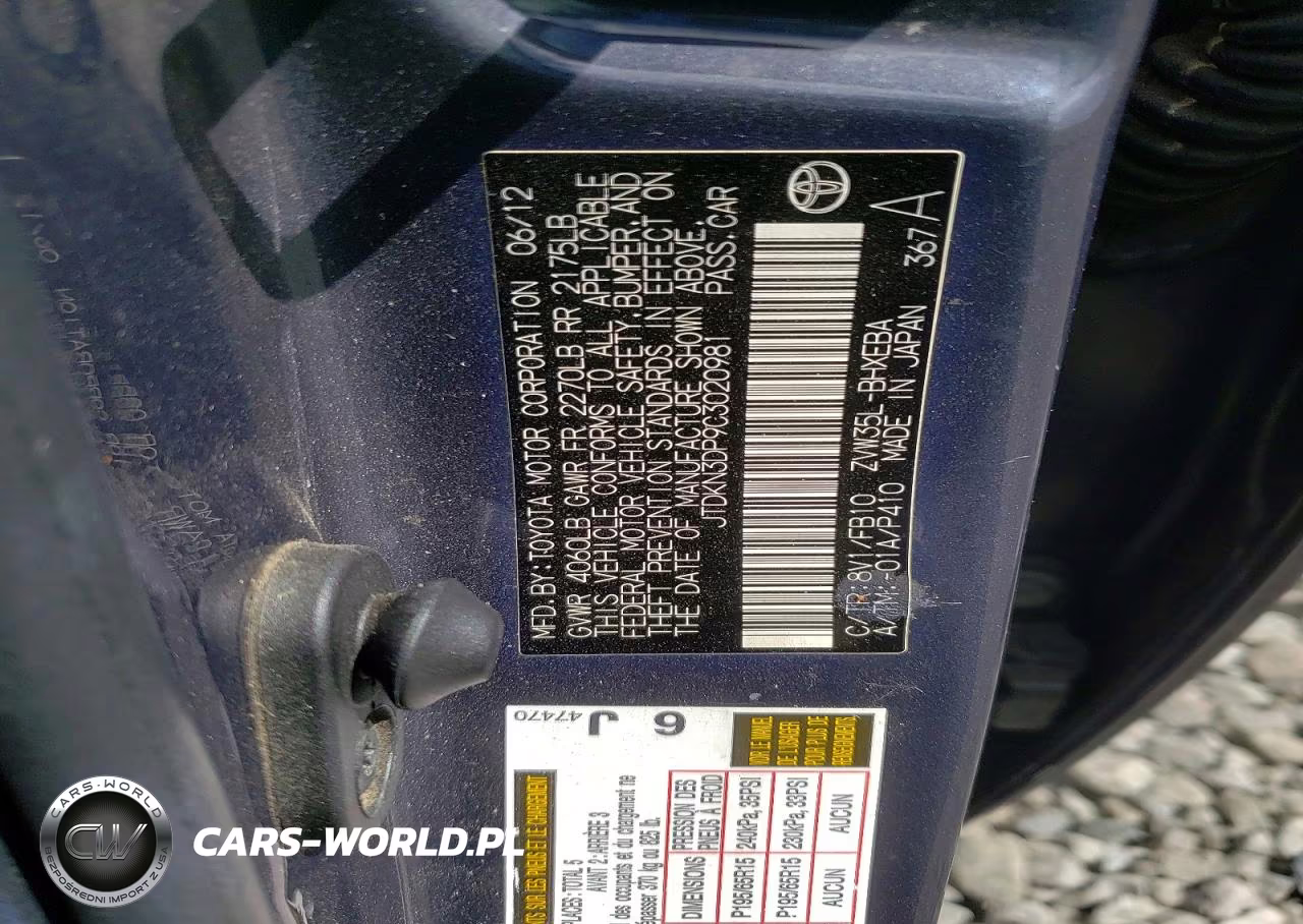 2012 Toyota Prius Plug-In Hybrid Base VIN:JTDKN3DP9C3020981 - 13